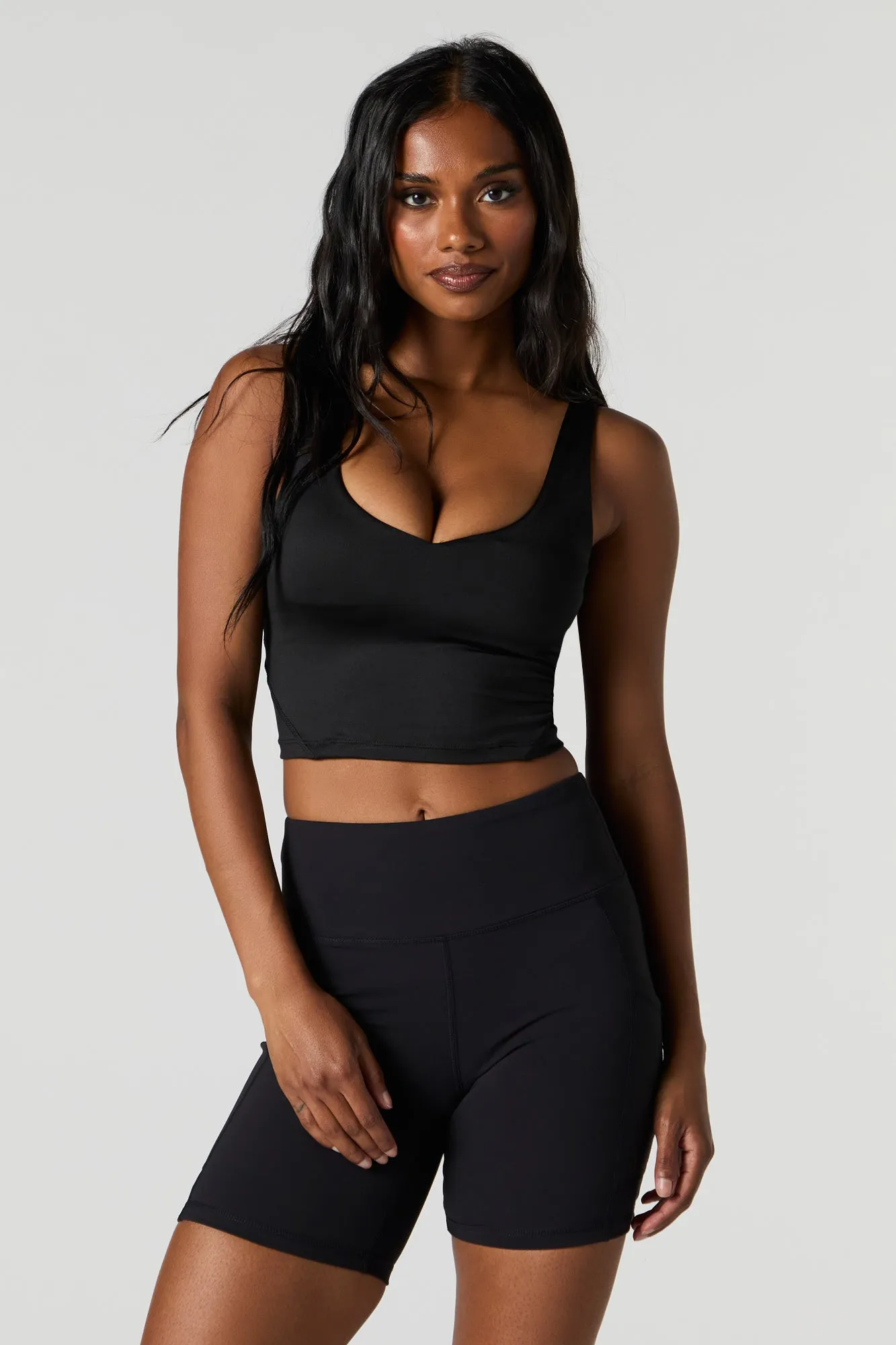 Active Push Up Cropped Bra Tank