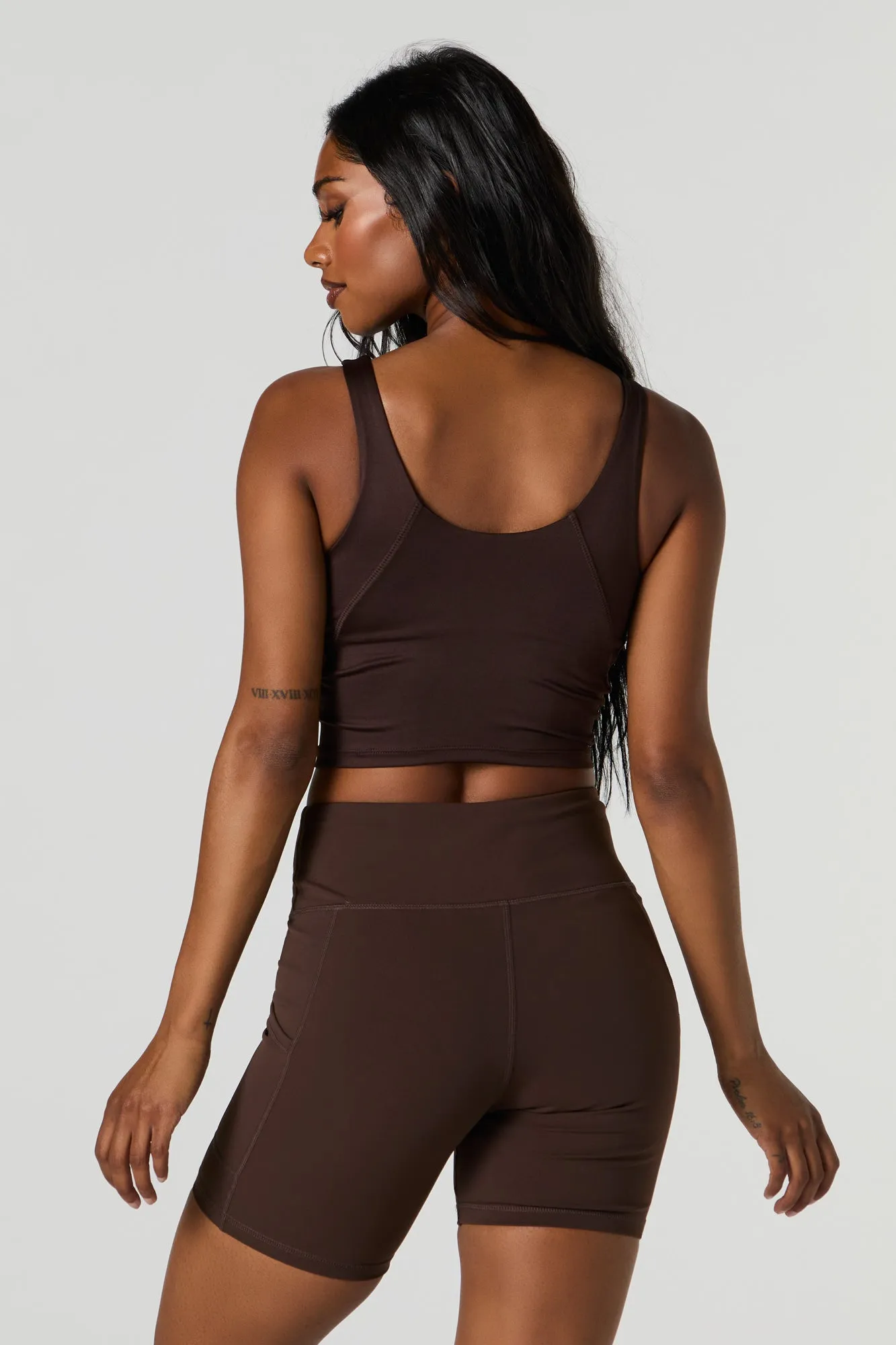 Active Push Up Cropped Bra Tank
