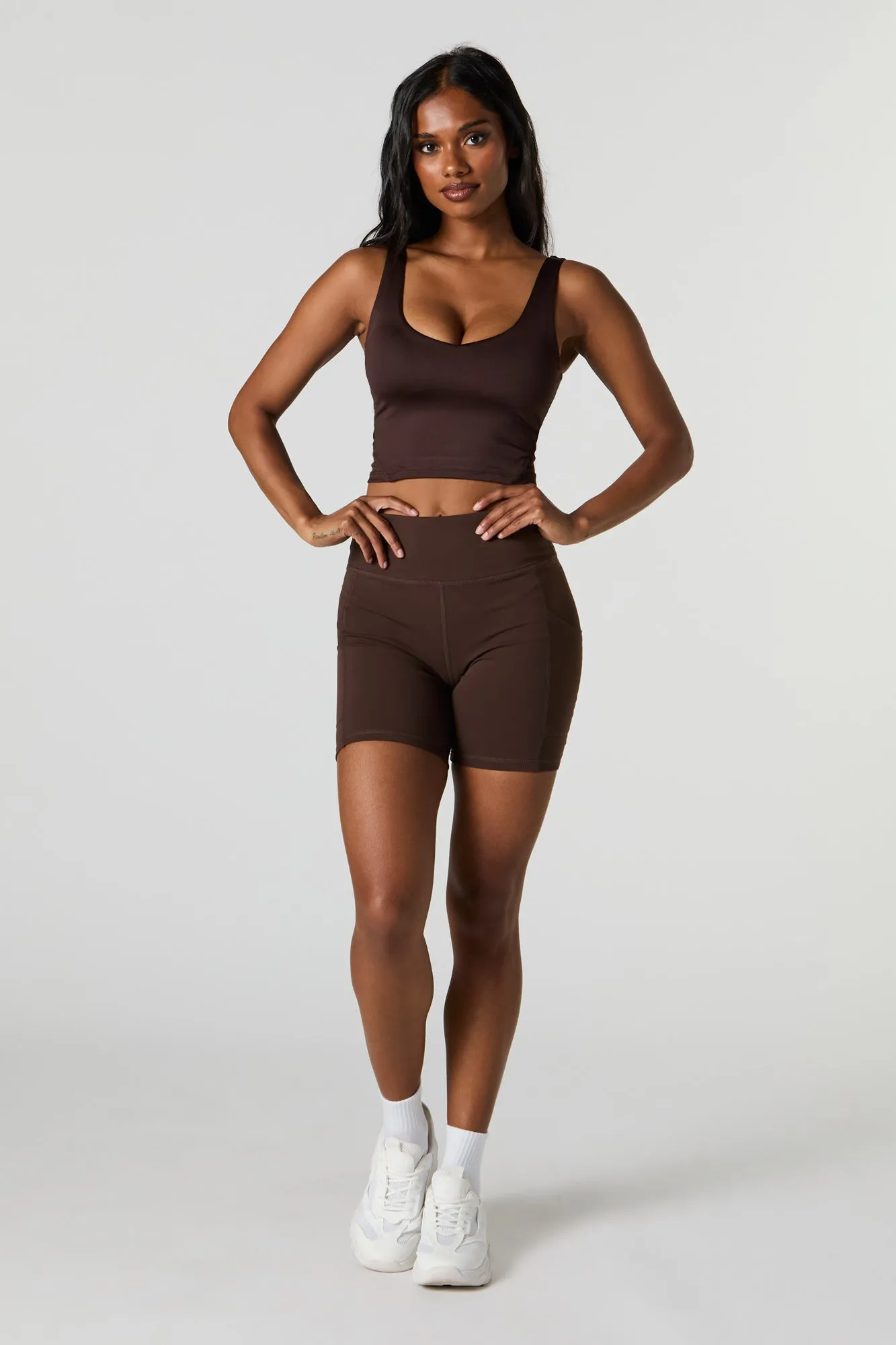 Active Push Up Cropped Bra Tank