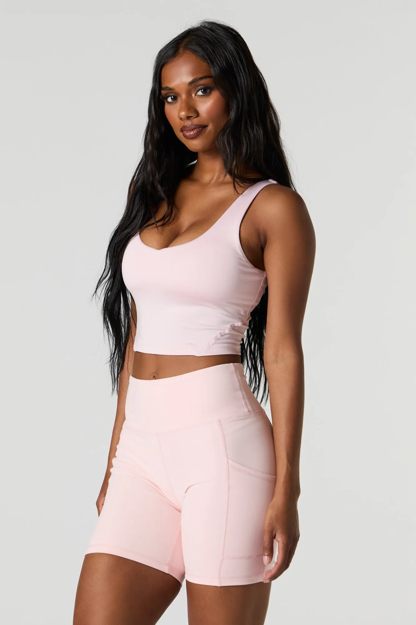 Active Push Up Cropped Bra Tank