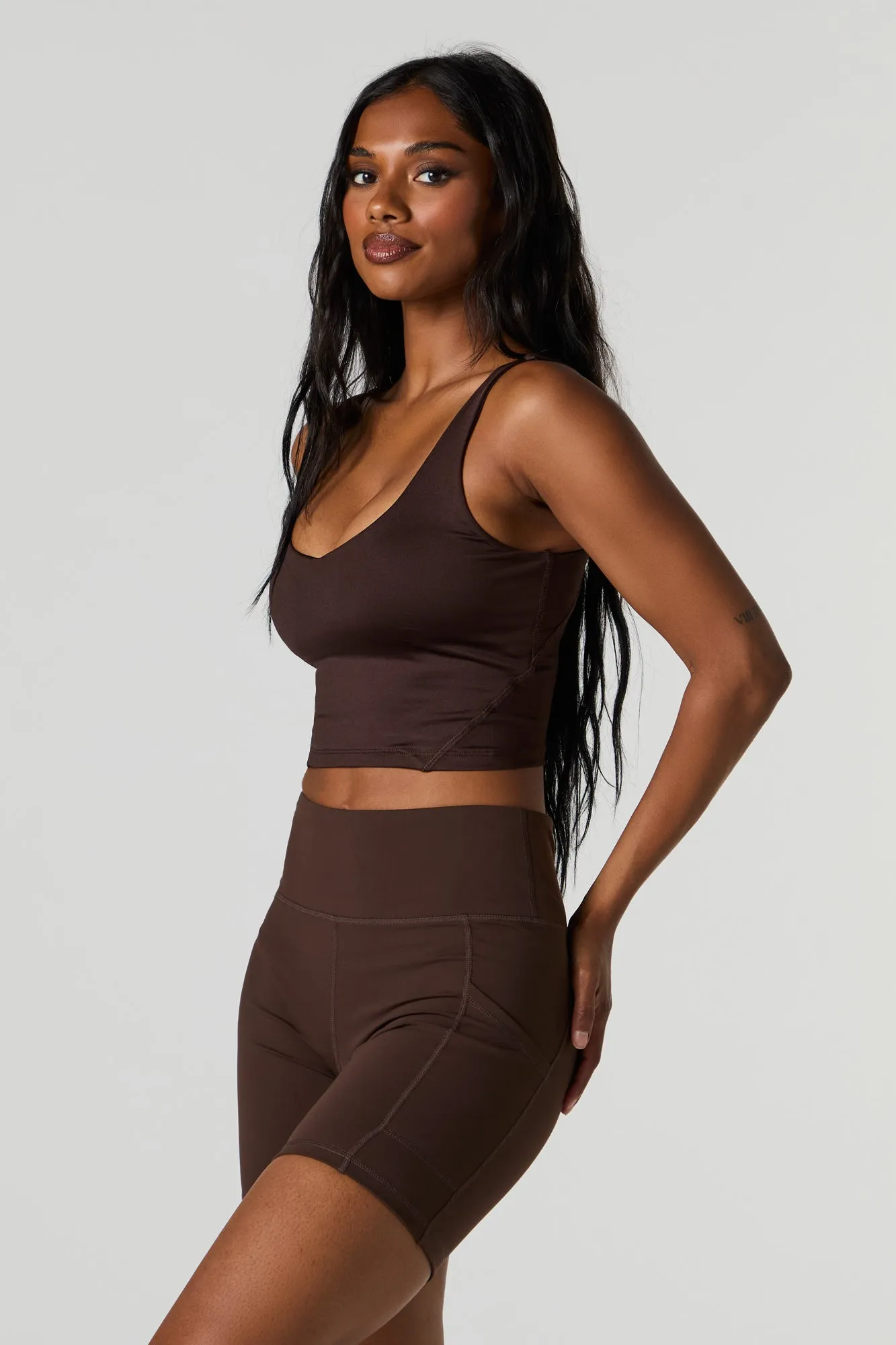 Active Push Up Cropped Bra Tank