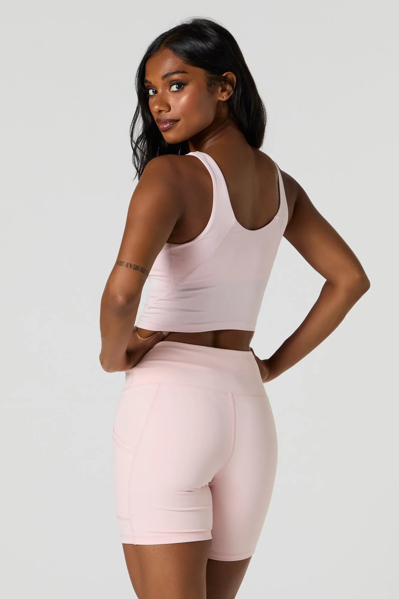 Active Push Up Cropped Bra Tank