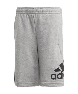 ADIDAS KIDS JB BADGE OF SPORT SHORTS - GREY
