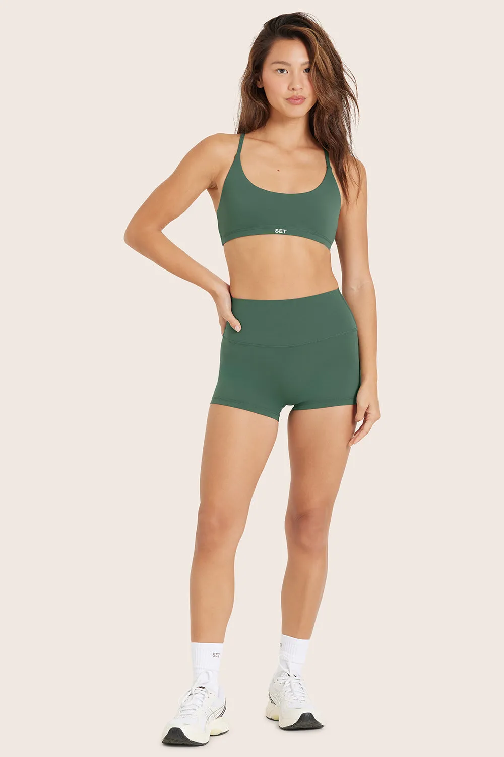 AIRLUXE™ BREATHE MINI SHORTS - JUNIPER