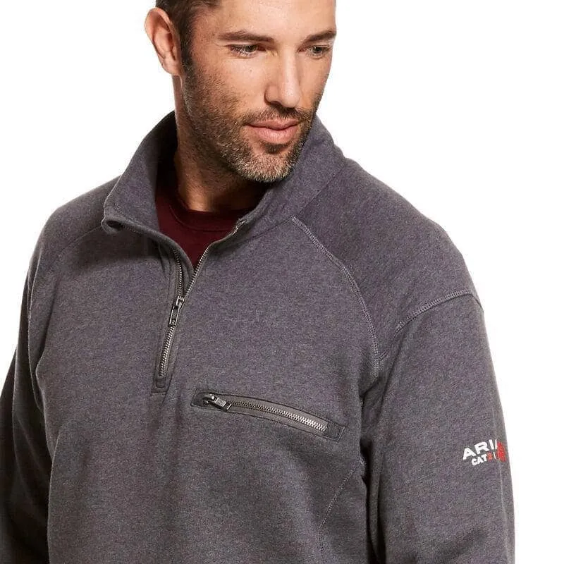 ARIAT - FR Rev 1/4 Zip Top, Charcoal Heather
