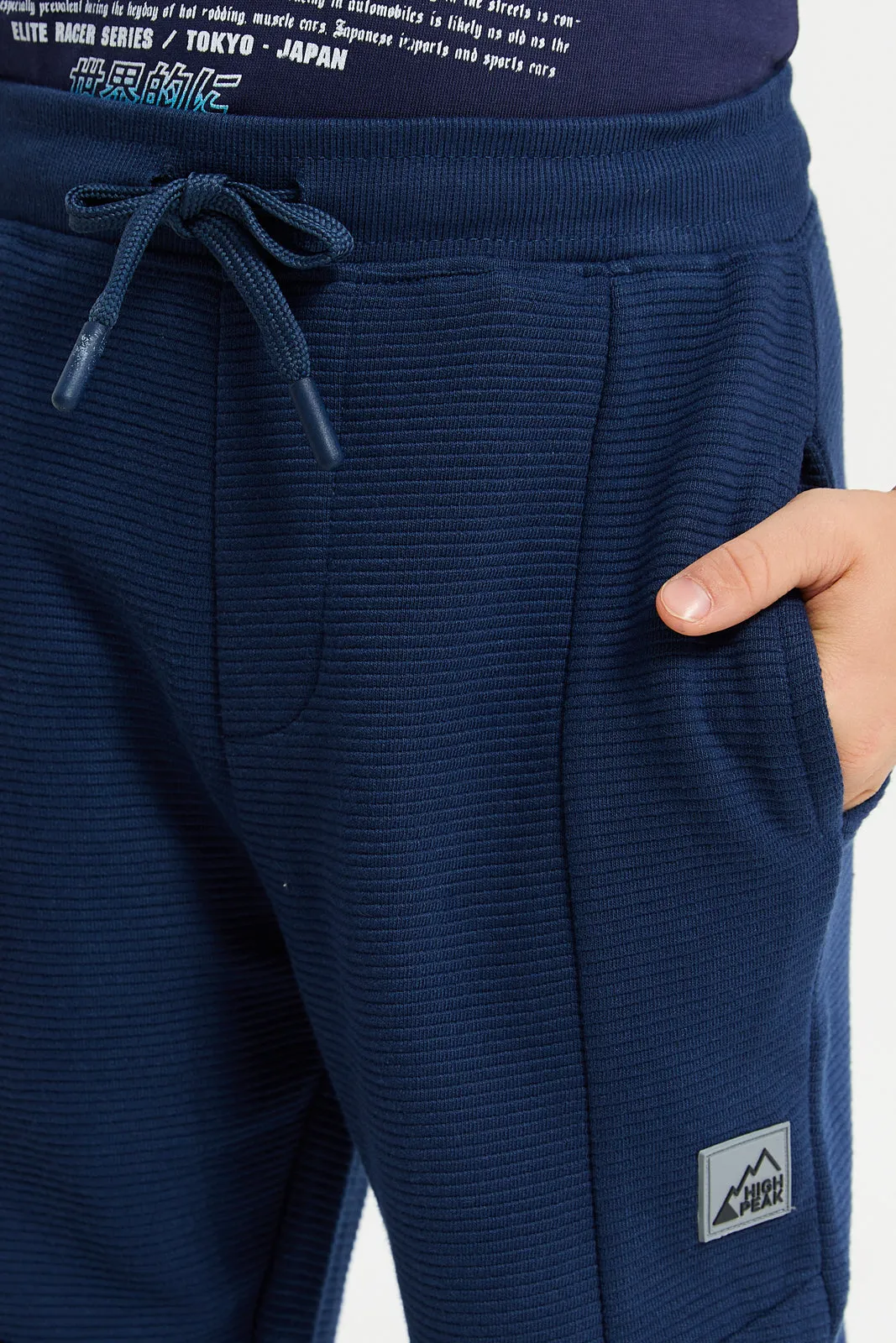 Boys Navy Track Pants