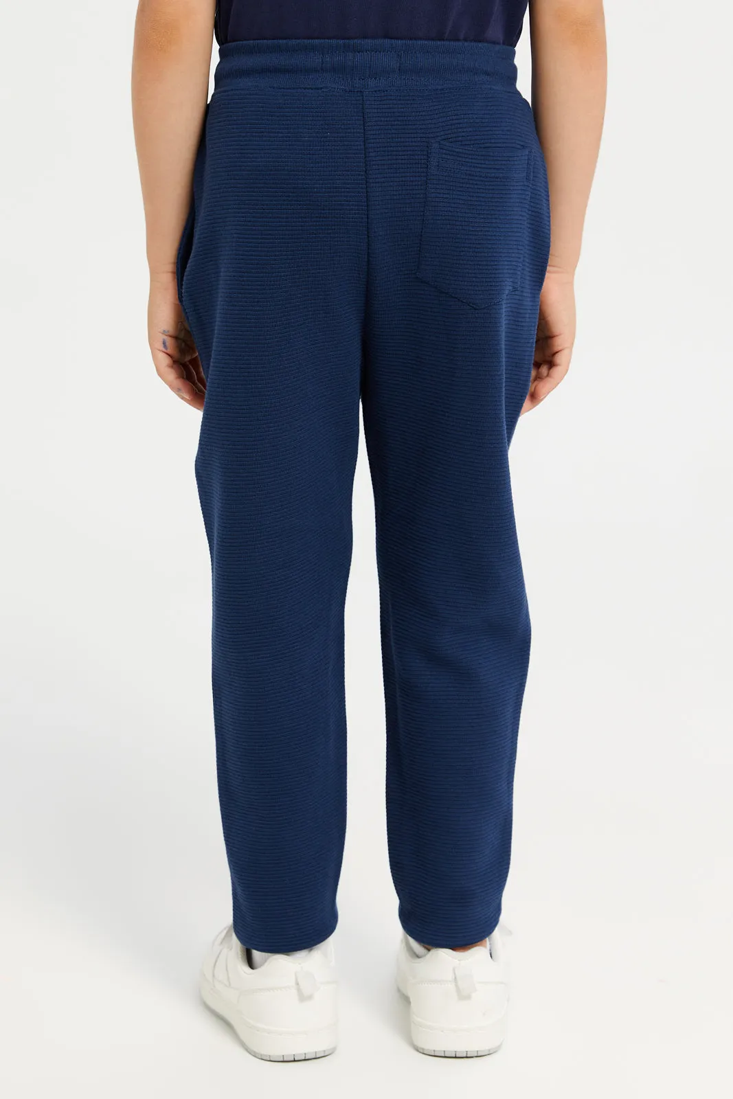 Boys Navy Track Pants