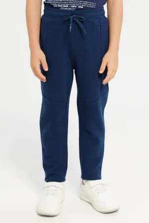 Boys Navy Track Pants