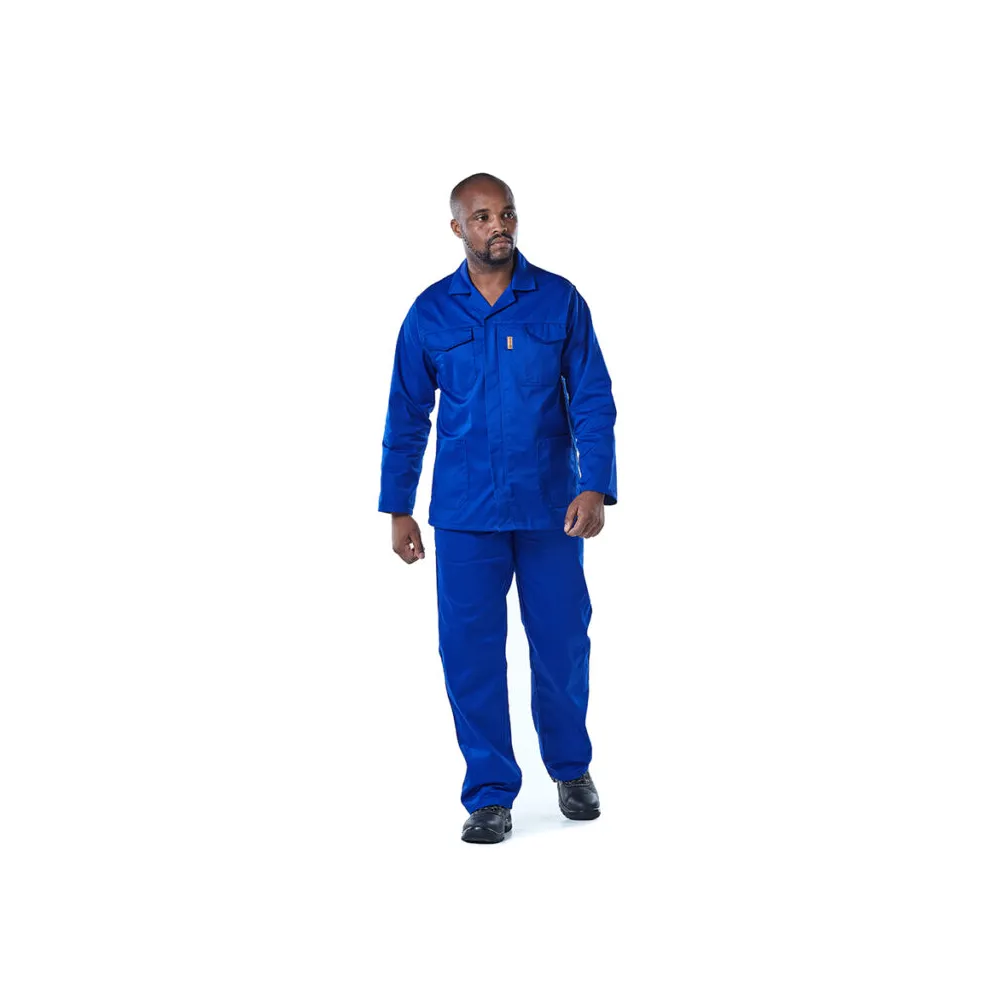DROMEX EXECUFIT POLYCOTTON CONTI PANTS COLOUR-ROYAL SIZE 34