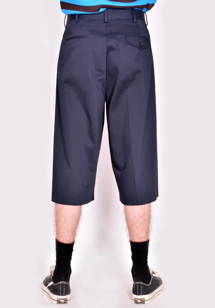 MARNI PUMU0178S0 COTTON GABARDINE PANTALONE BLUE-BLACK