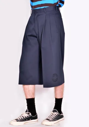 MARNI PUMU0178S0 COTTON GABARDINE PANTALONE BLUE-BLACK