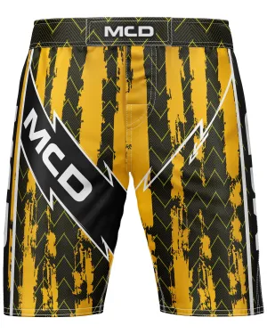 MCD Predator 1.0 MMA Fight Shorts – Black/Yellow