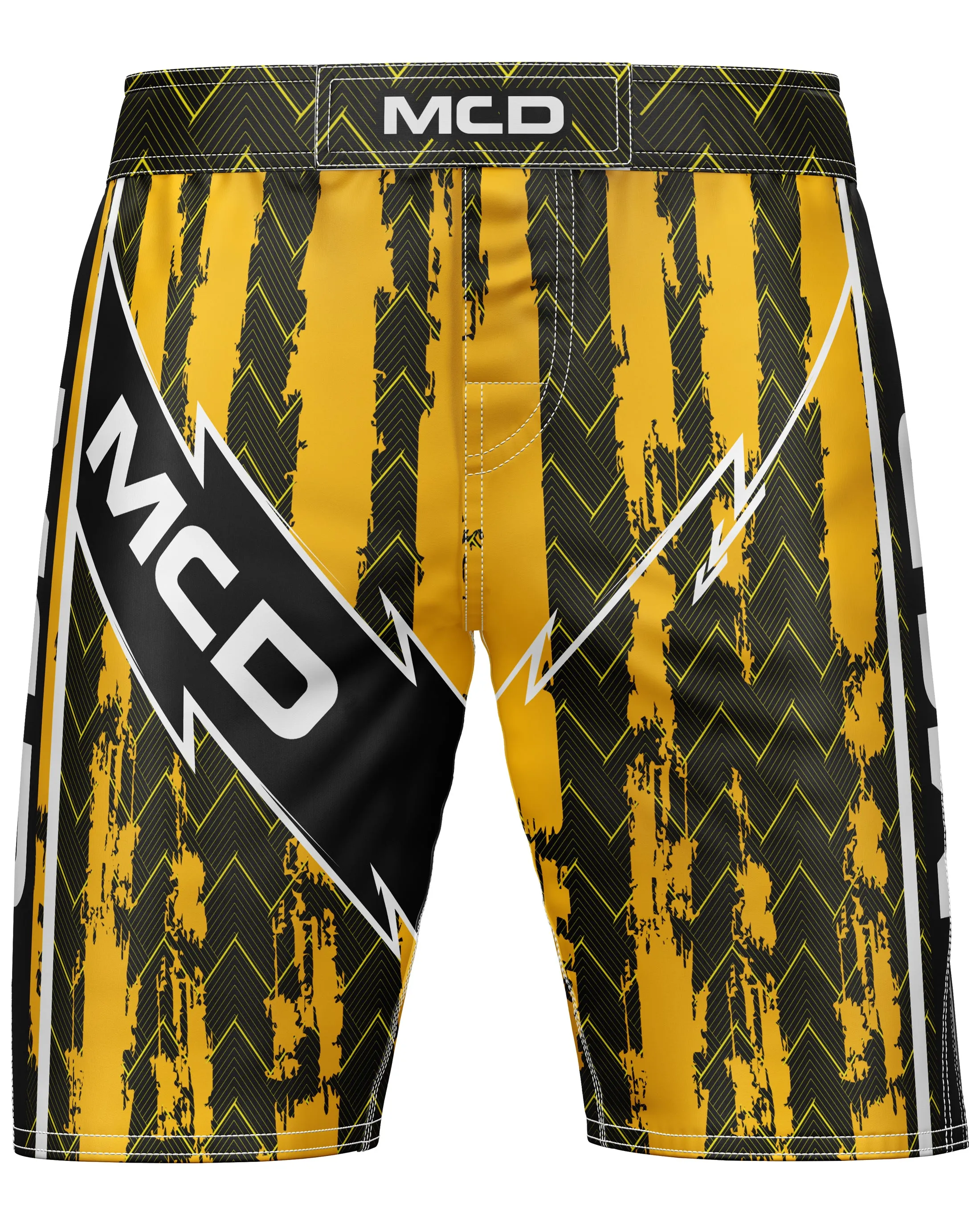 MCD Predator 1.0 MMA Fight Shorts – Black/Yellow