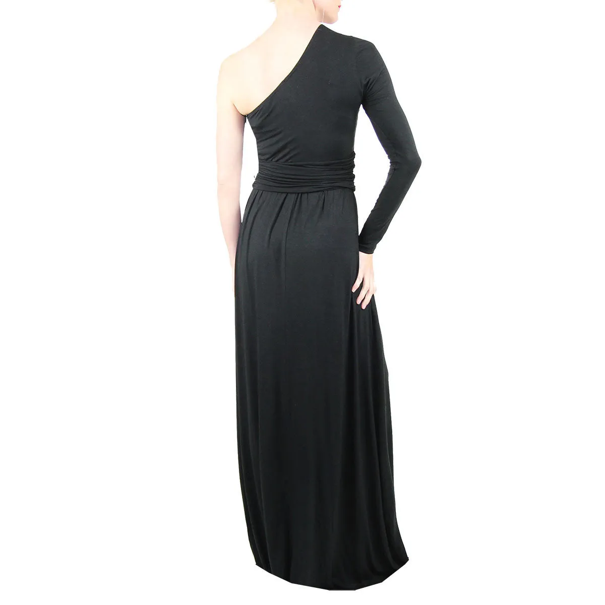One Shoulder Maxi Goddess Dress