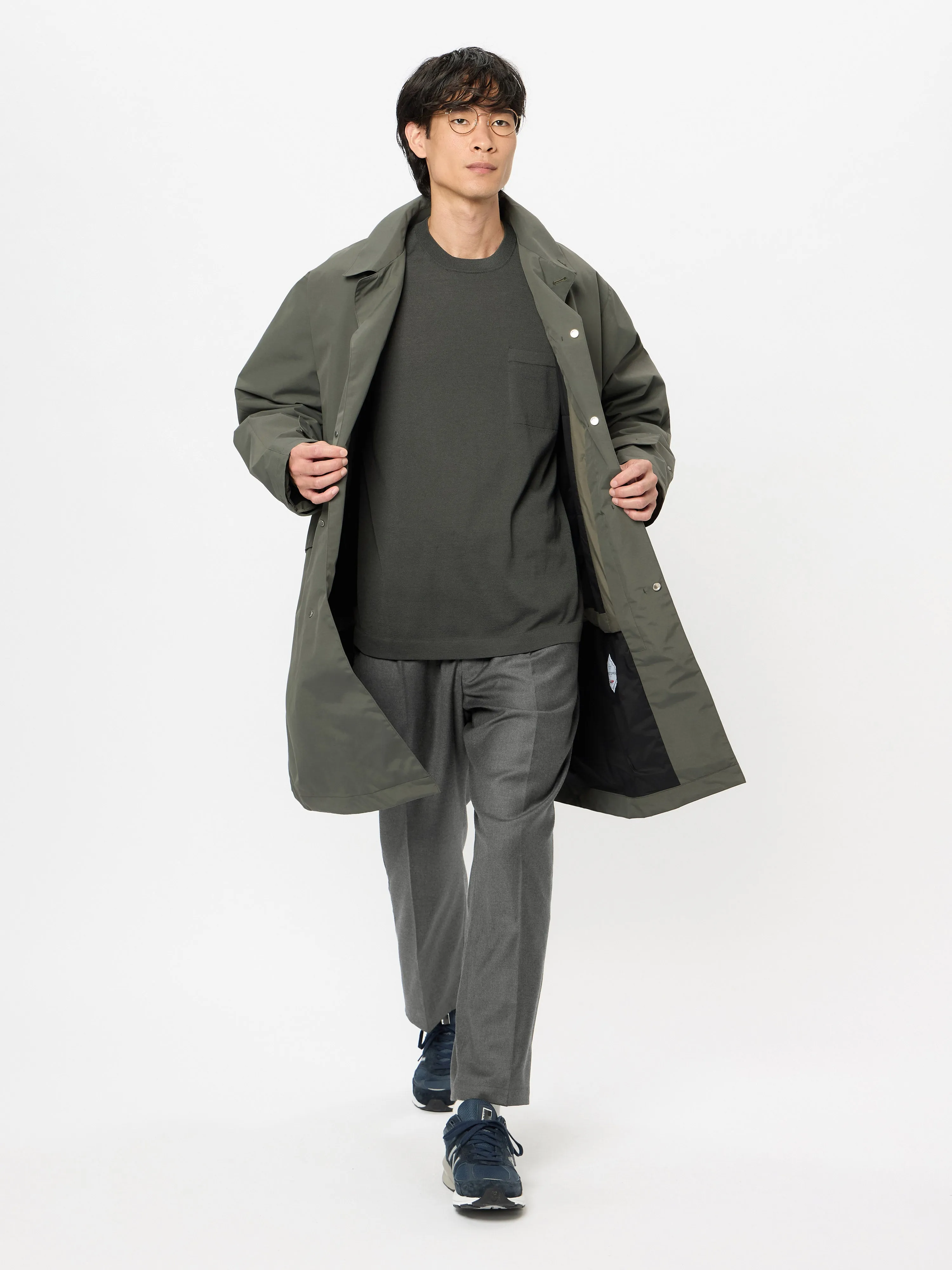 One Tuck Wool Relax Pants (Loro Piana)
