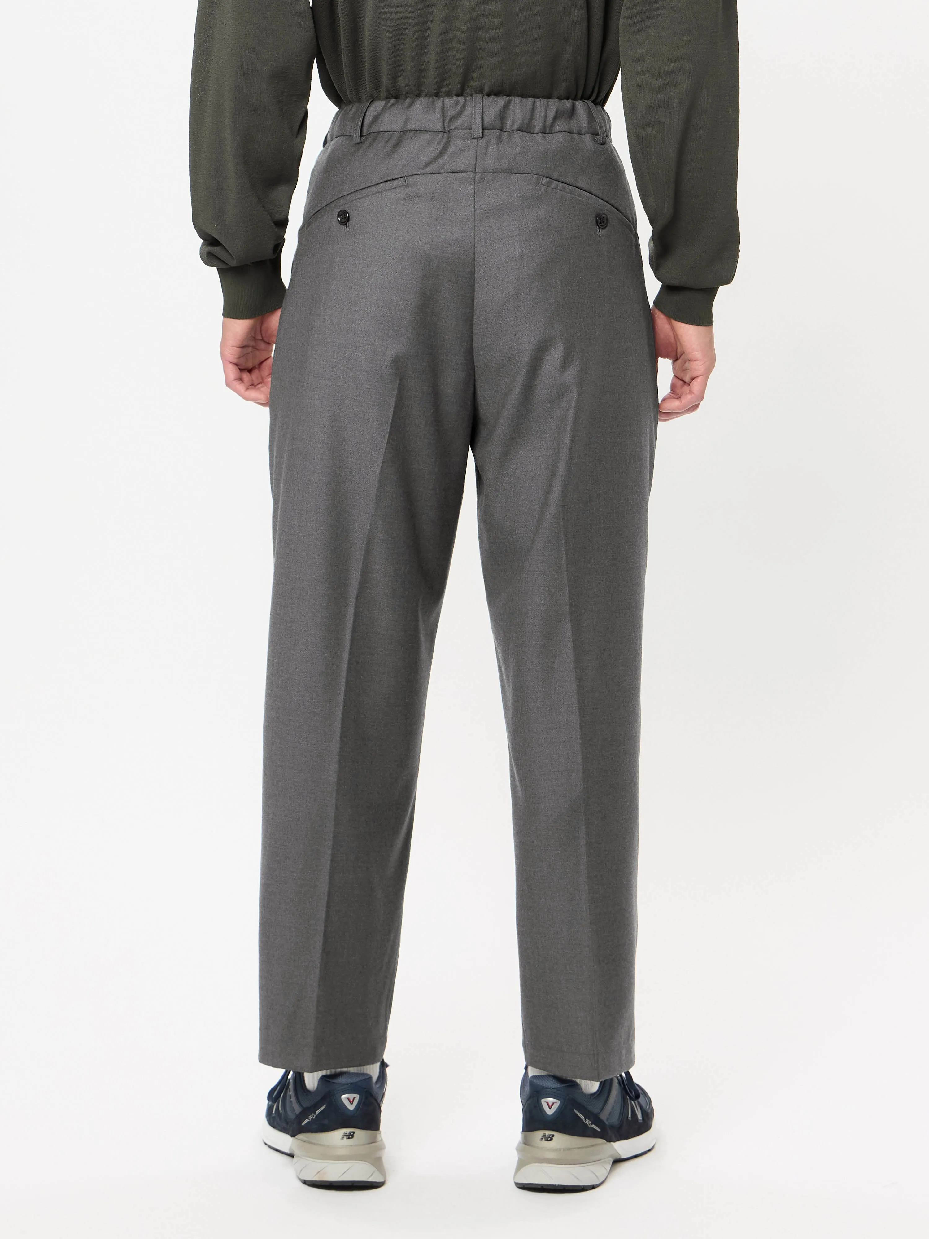 One Tuck Wool Relax Pants (Loro Piana)