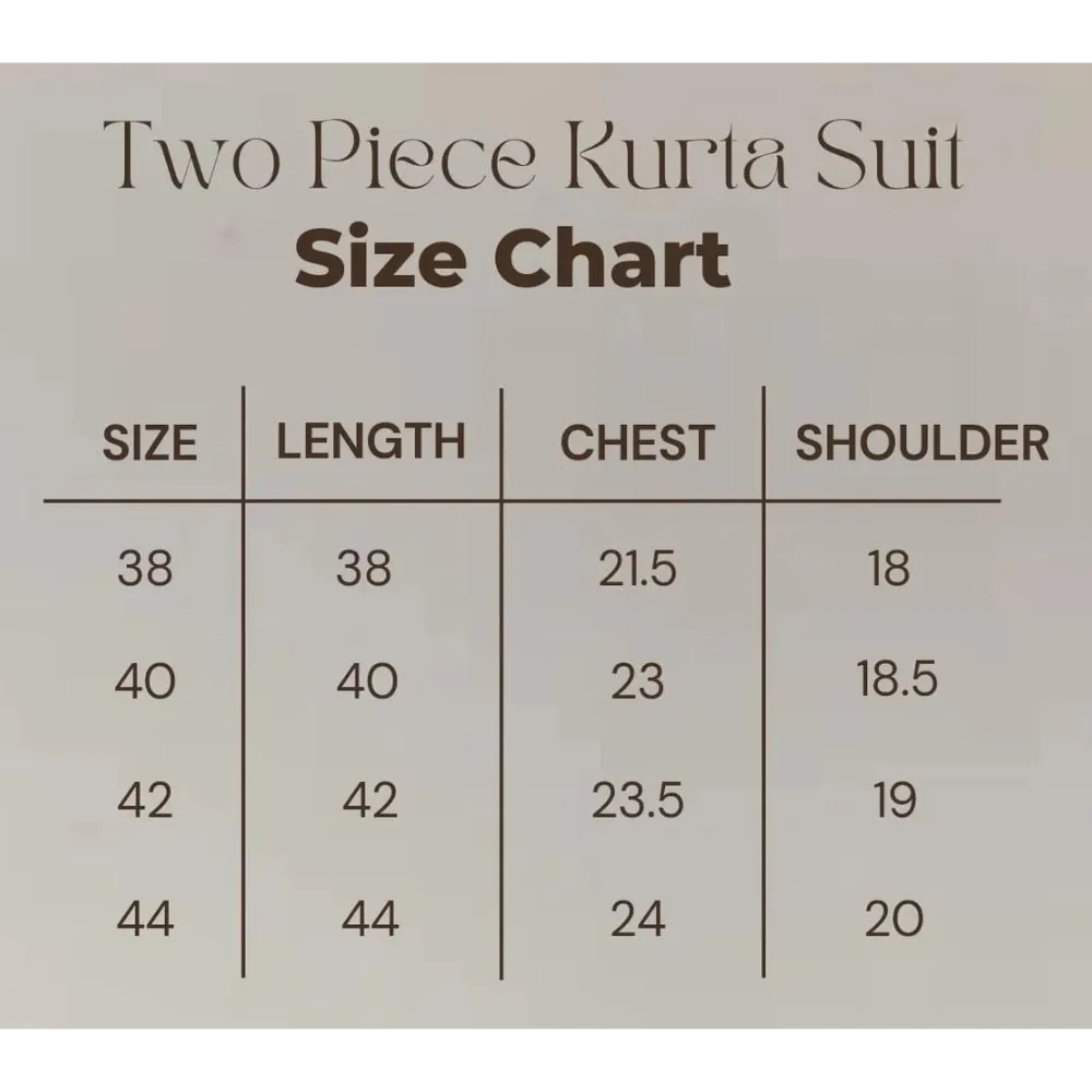 Sale Two Piece Suit Straight Fit Kurta - Black