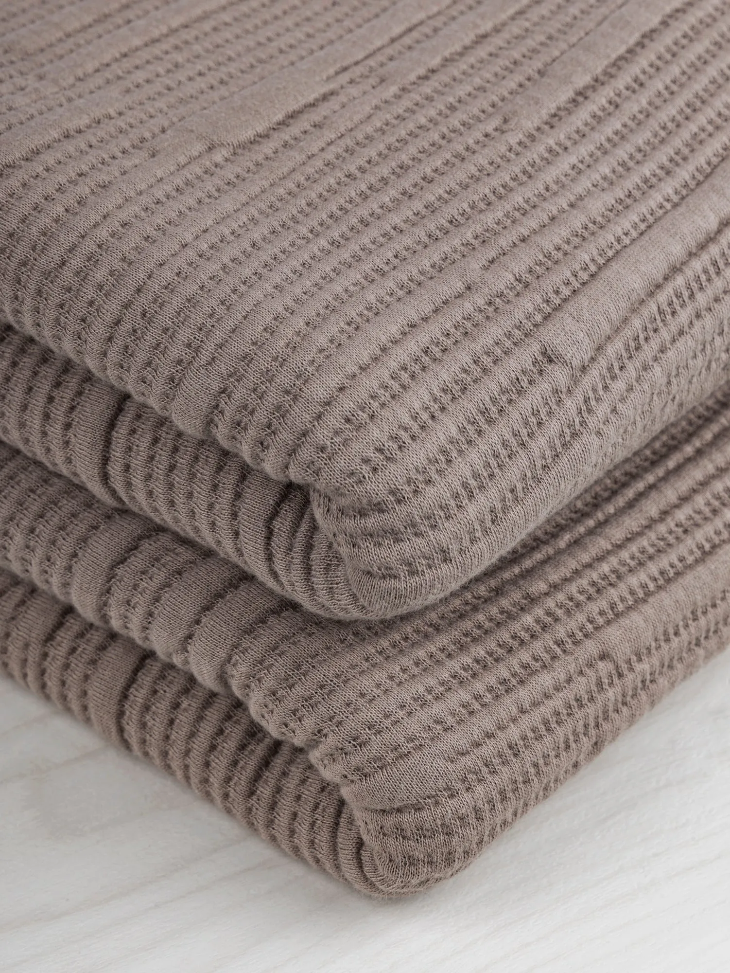 Stripe Textured Jacquard Knit Deadstock - Fig