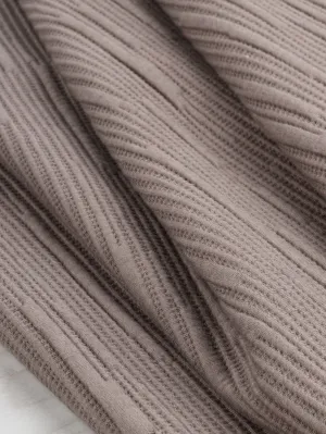 Stripe Textured Jacquard Knit Deadstock - Fig