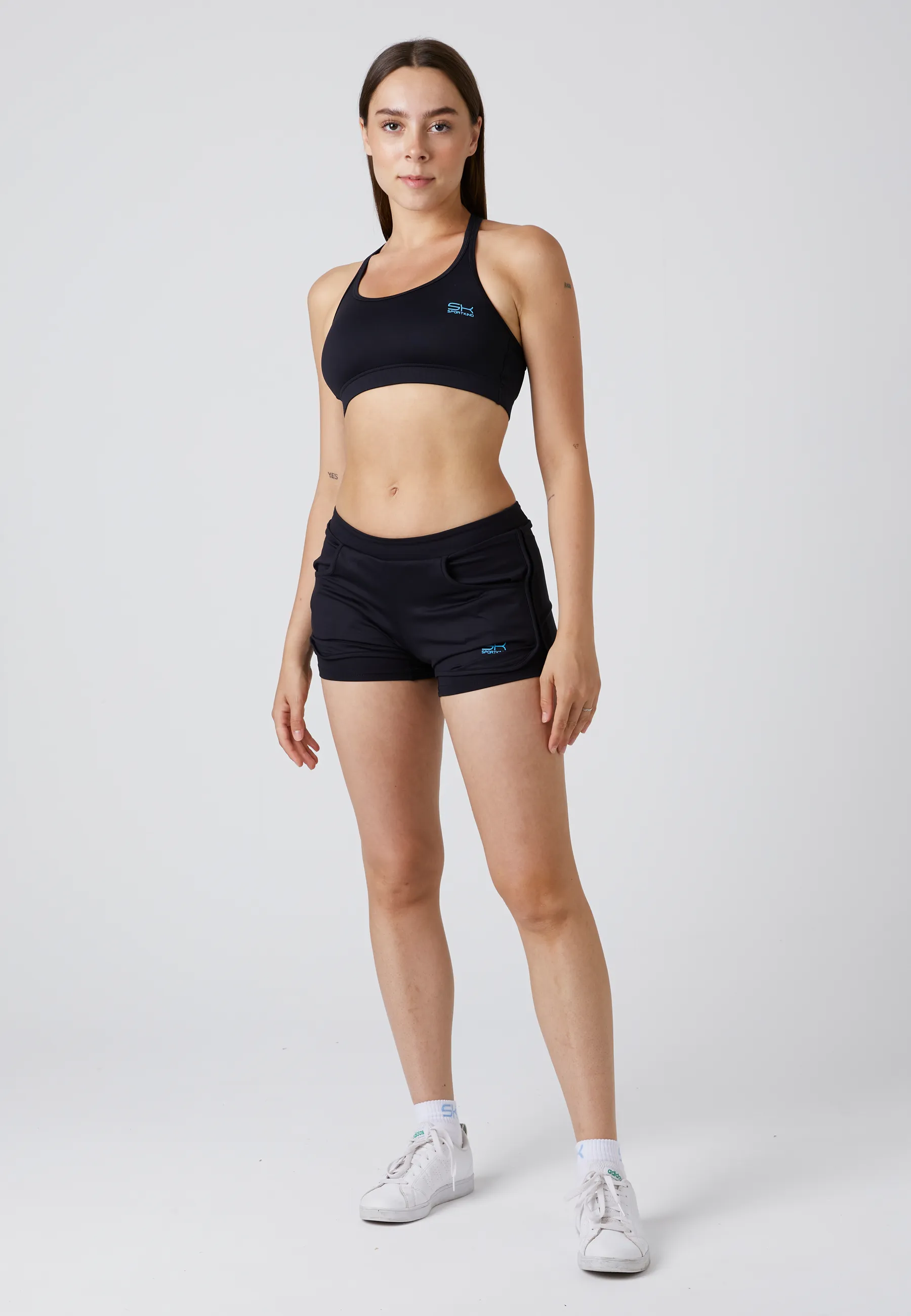Tennis 2-in-1 Shorts, black