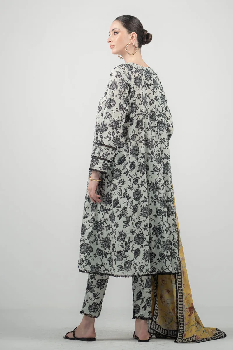Unstitched Spring Vol 01 '24 - Etheral 3 Piece