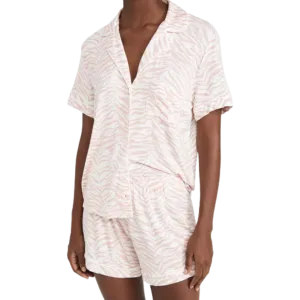 Women's cotton pajama Short sleeve Set,short Pj set
