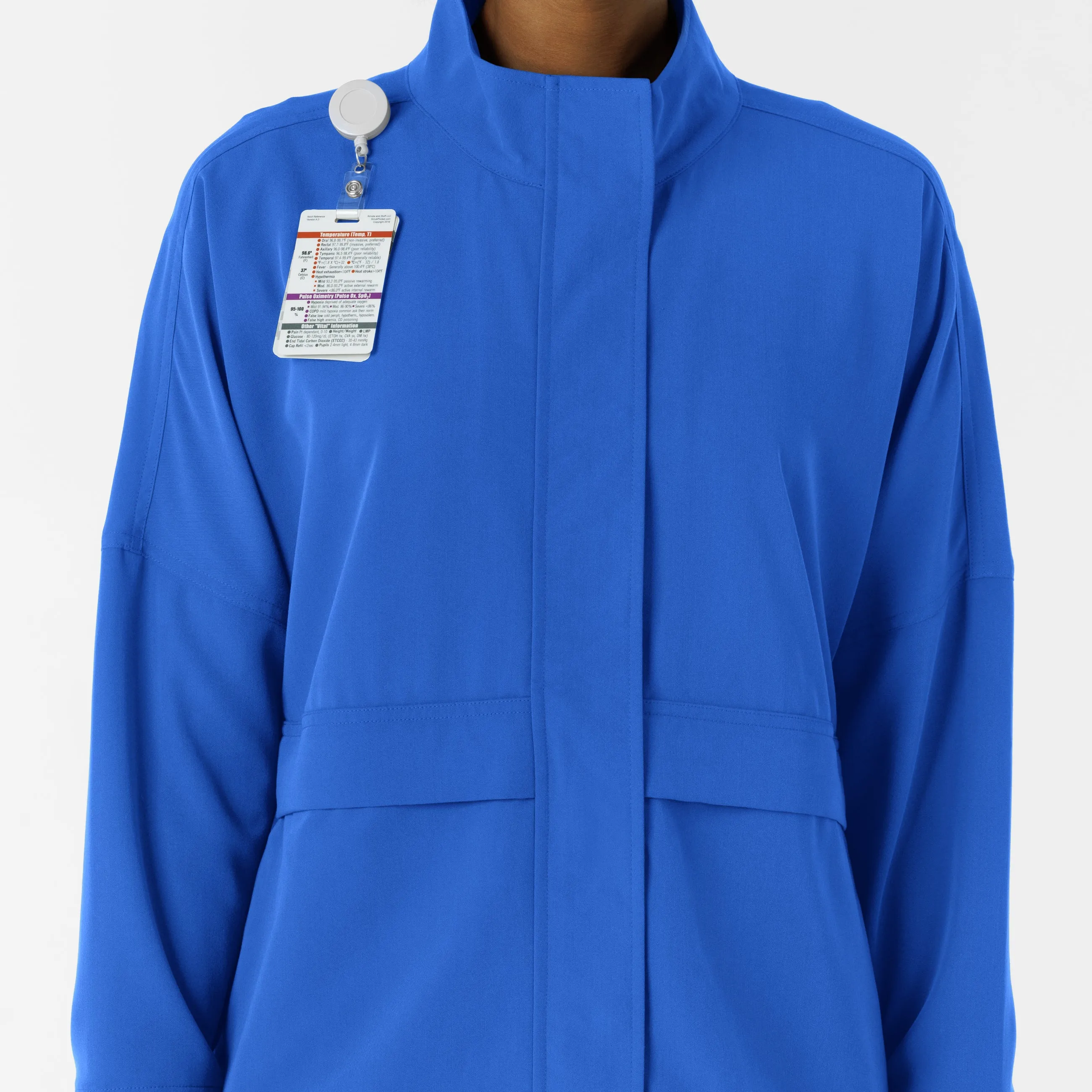Women's Germs Happen Packable Scrub Jacket - Royal