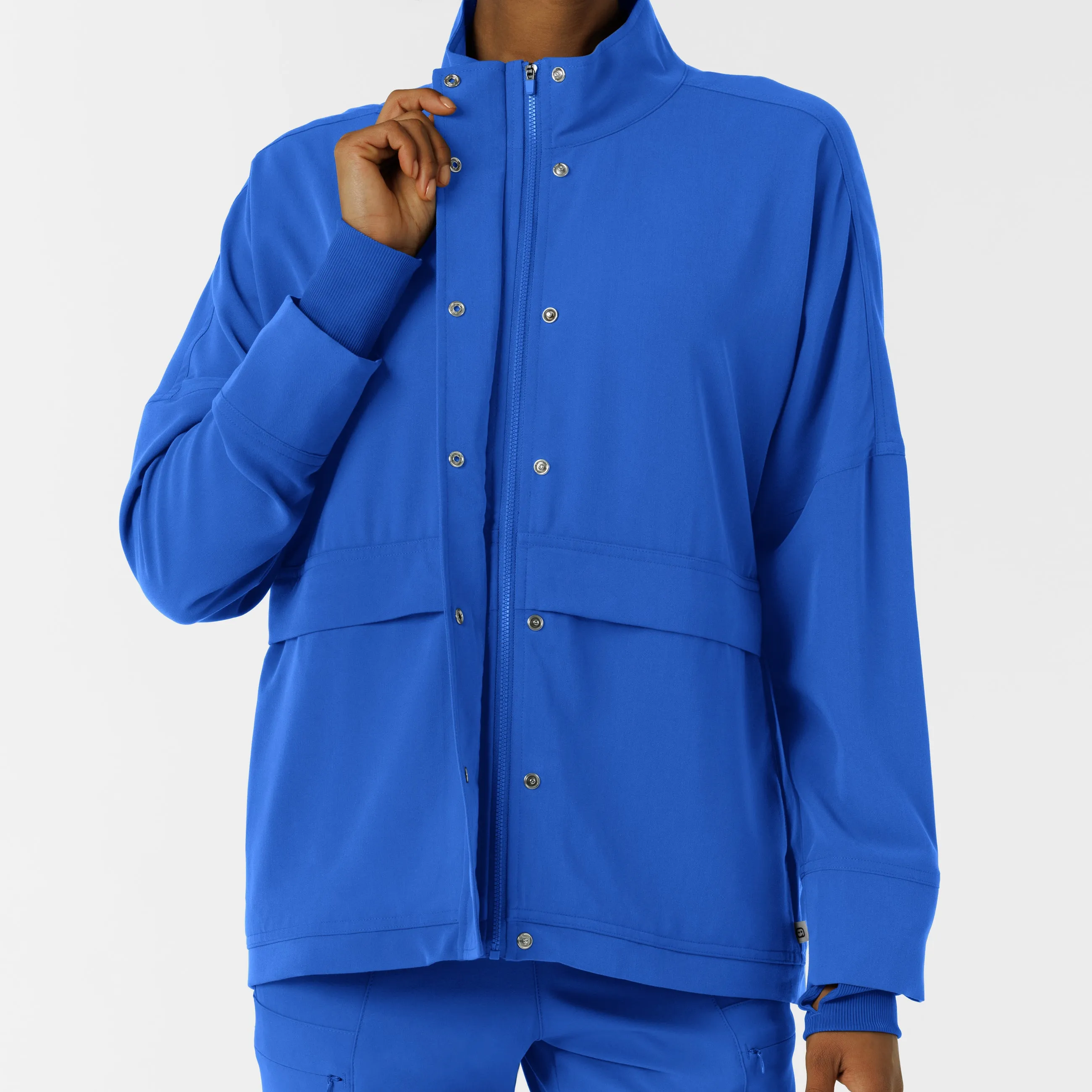 Women's Germs Happen Packable Scrub Jacket - Royal