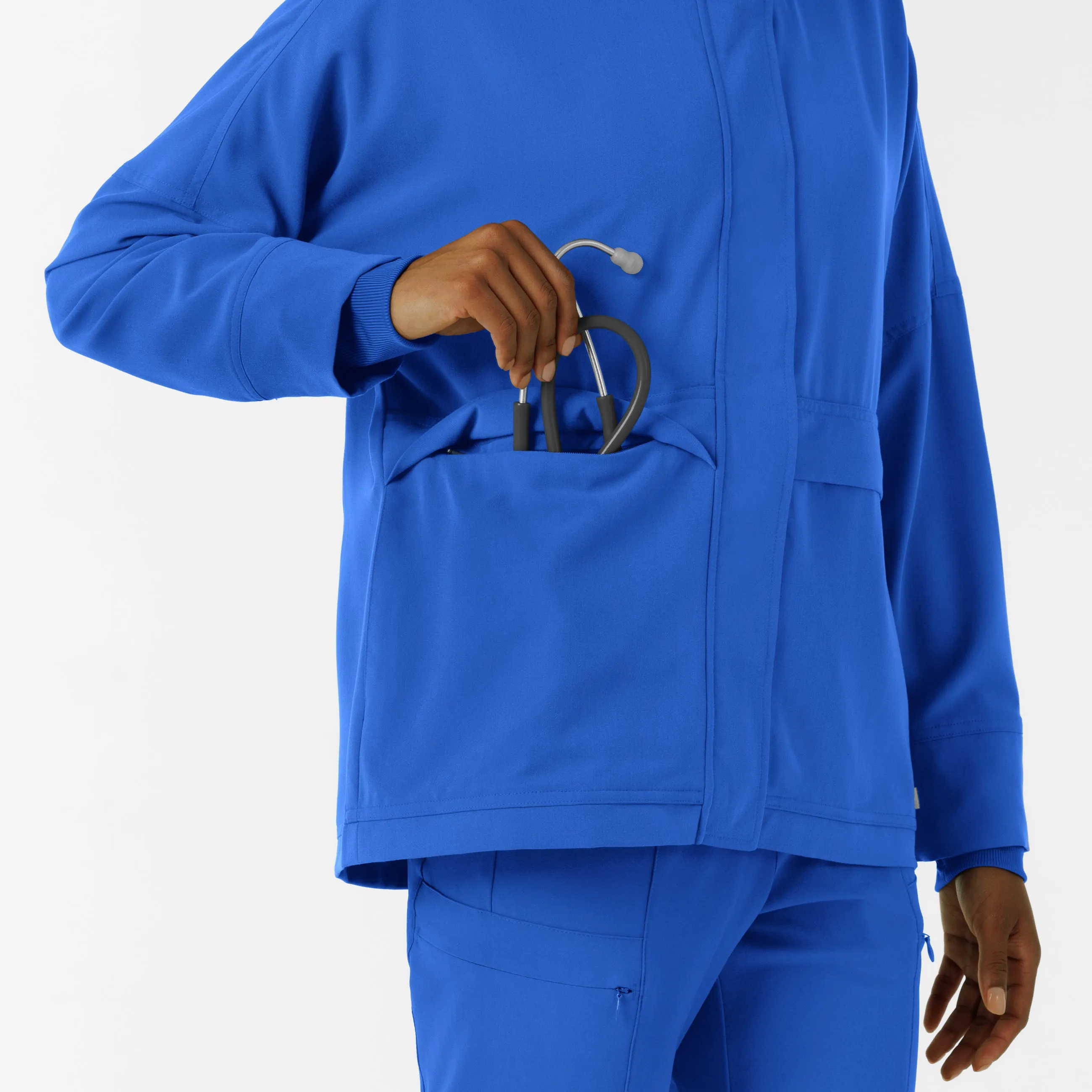 Women's Germs Happen Packable Scrub Jacket - Royal
