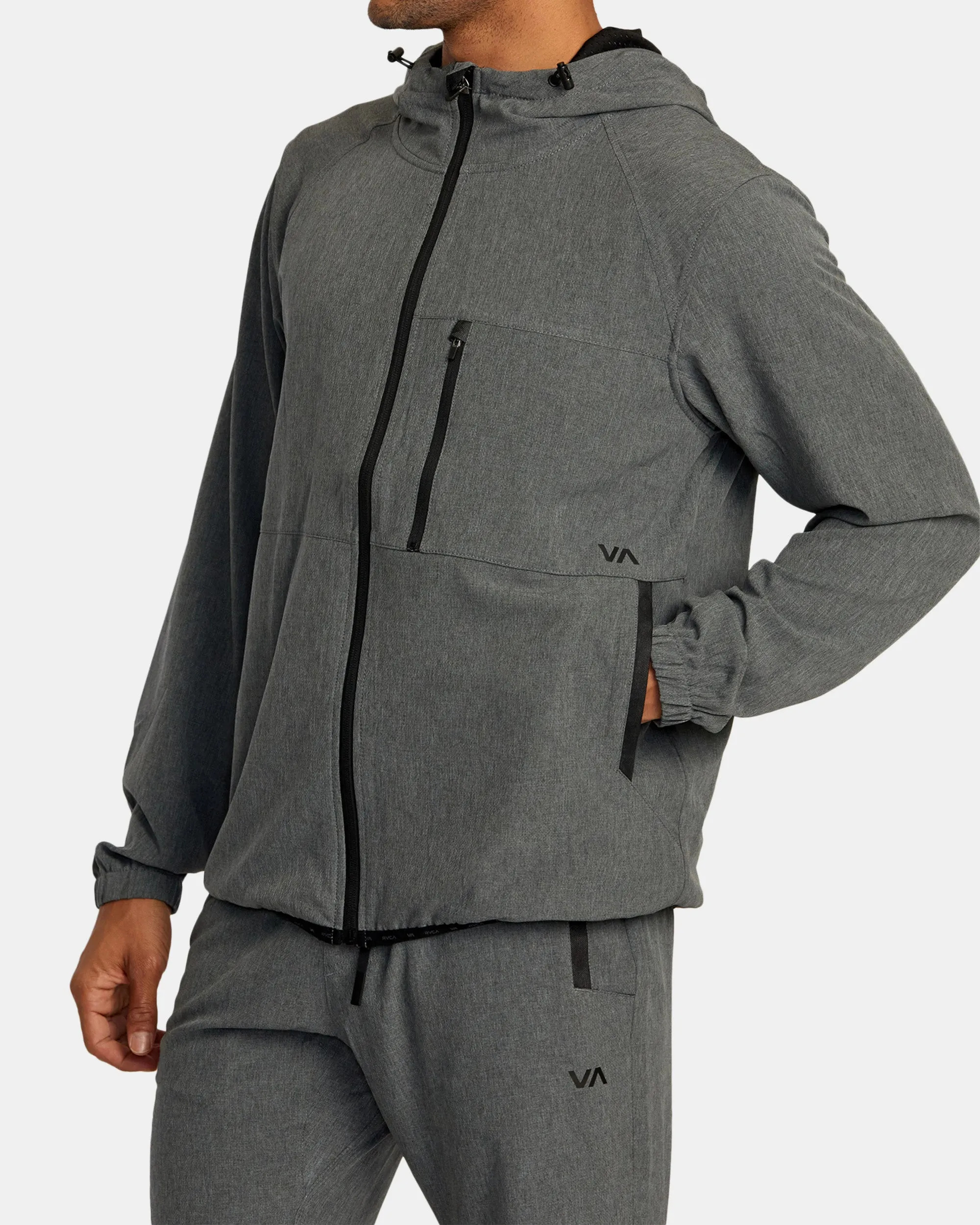 Yogger Zip-Up Hooded Jacket II - Charcoal Heather