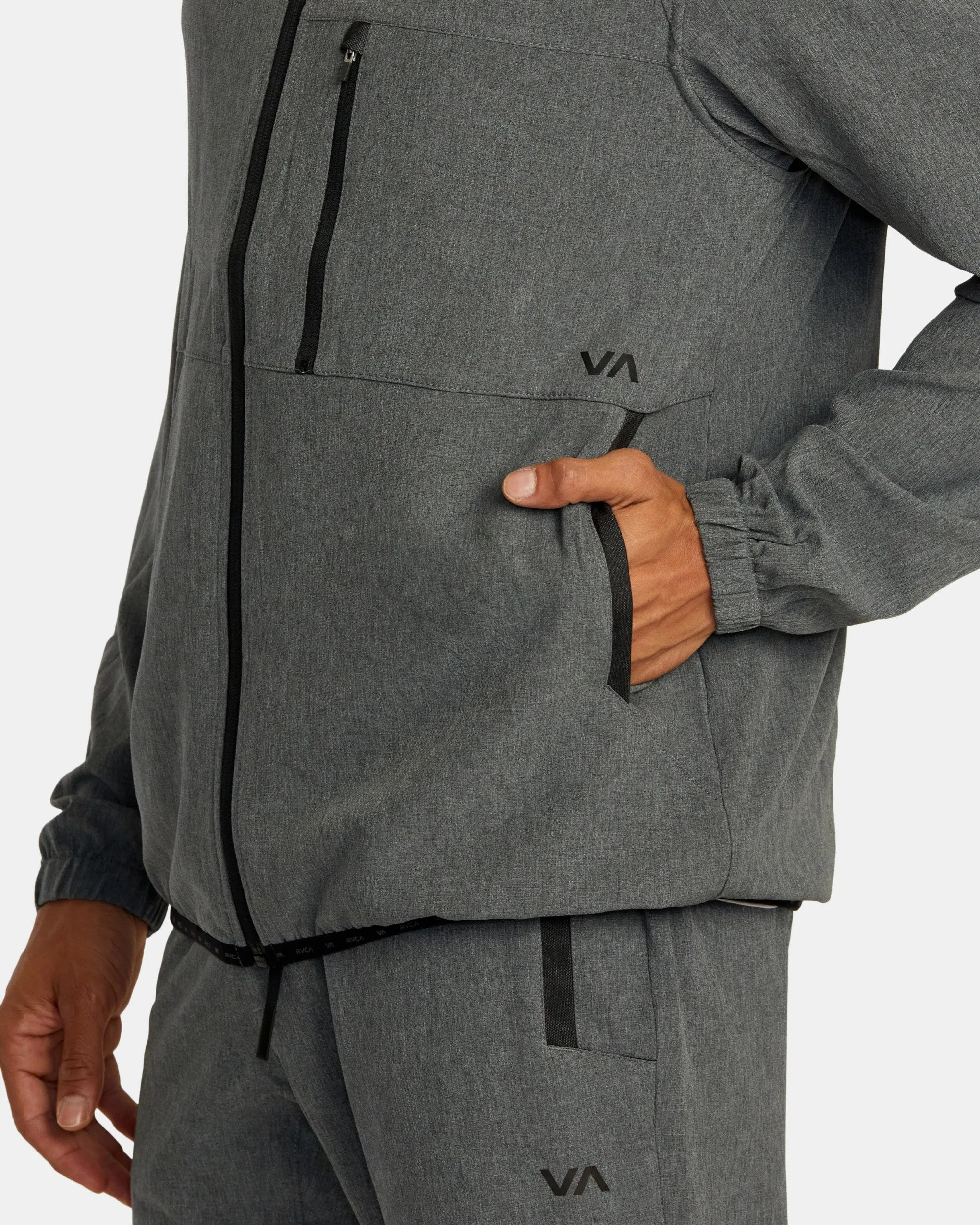 Yogger Zip-Up Hooded Jacket II - Charcoal Heather