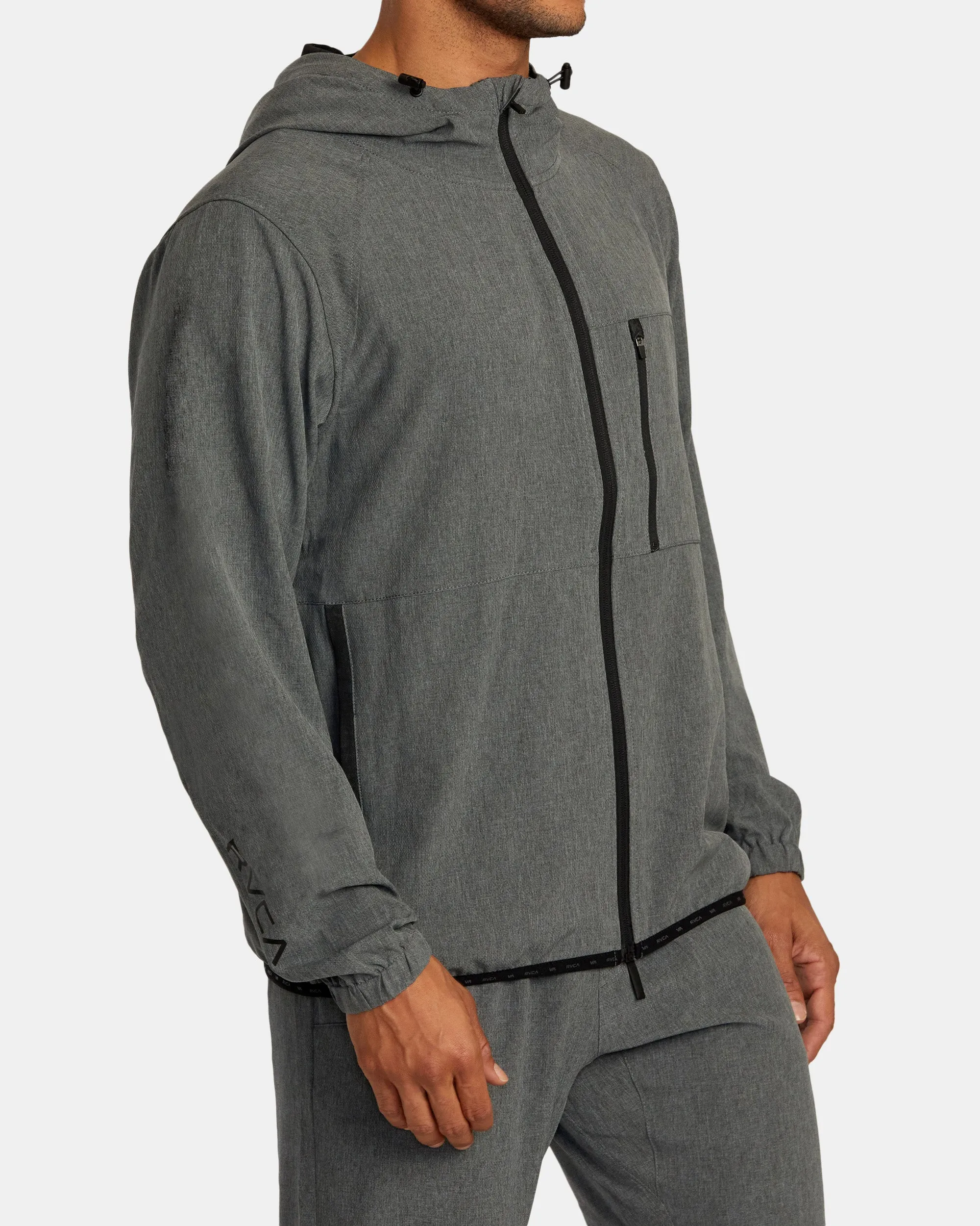 Yogger Zip-Up Hooded Jacket II - Charcoal Heather
