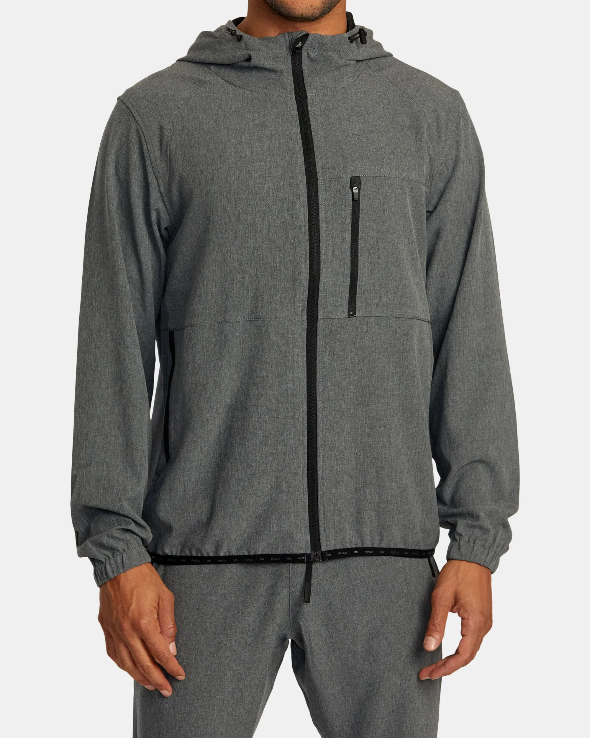 Yogger Zip-Up Hooded Jacket II - Charcoal Heather